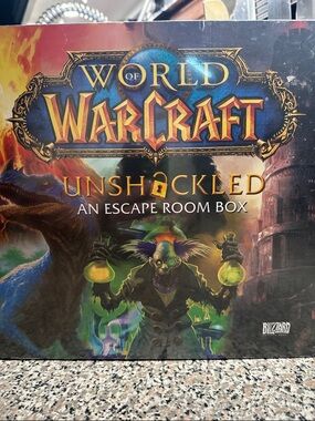 World of Warcraft Unshackled Escape Room Box - Blue/Gold Artwork